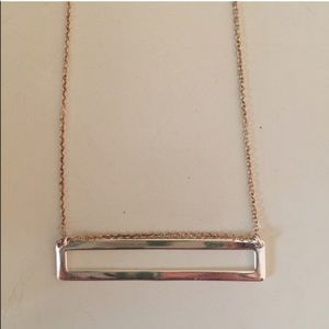 panache silver bar necklace